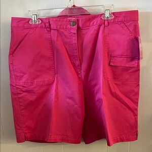 Vibrant Pink Cargo Shorts for Women